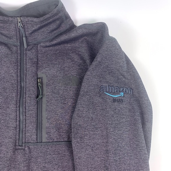 North Face Canyonlands 1/2 Zip Fleece Pullover Jacket Mens L Charcoal Gray SEE - Picture 3 of 16